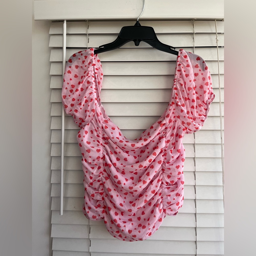 Valentine's Day plus size corset crop top